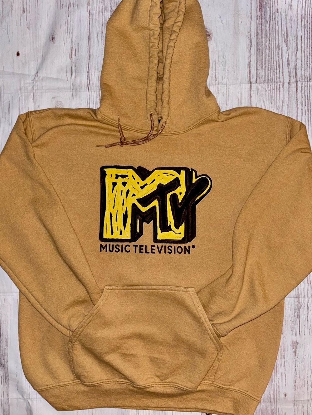 MTV Retro TV Hoodie Medium Graphic Unisex Vintage Style Streetwear